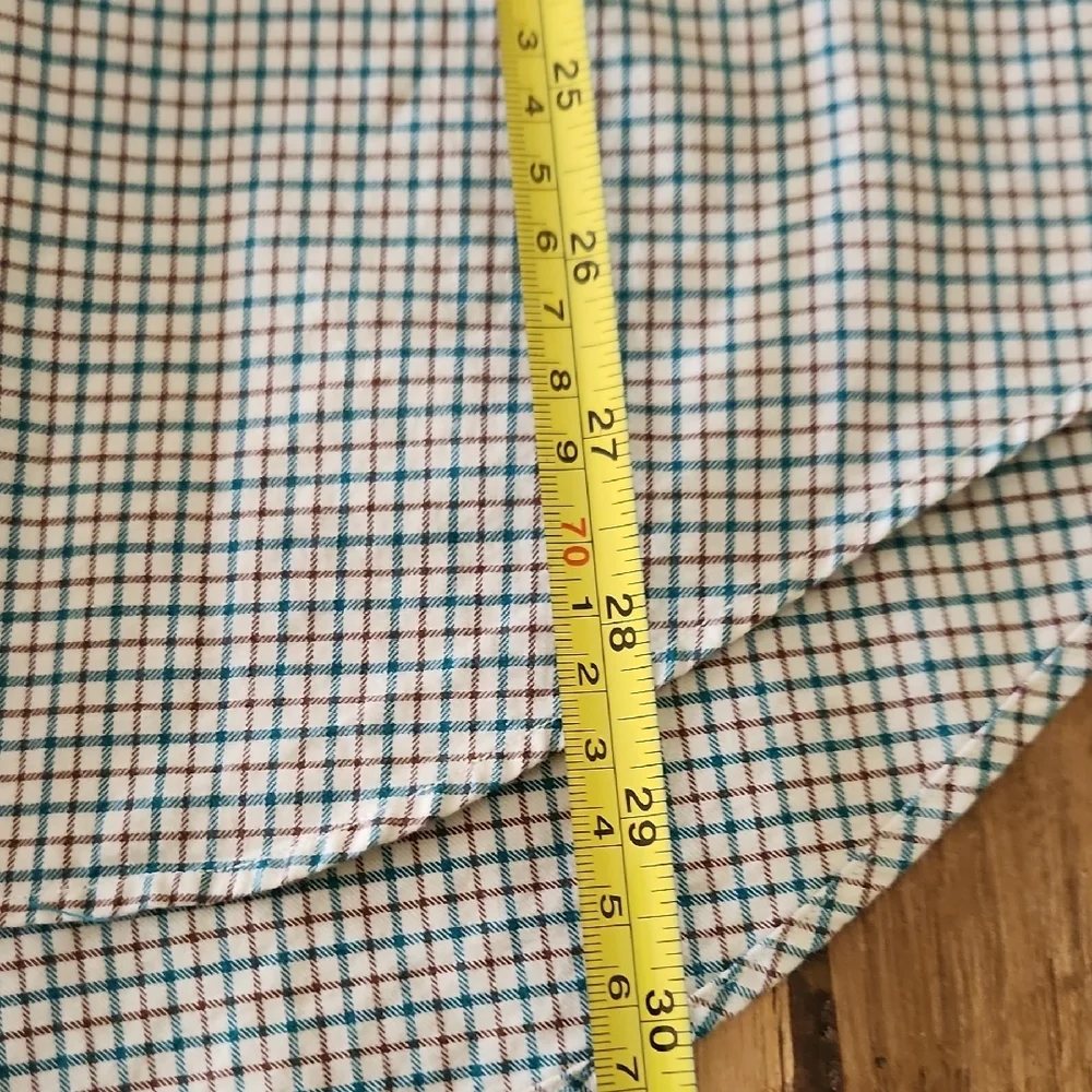 Ralph Lauren Men's Checkered Shirt - Green/Rust - Picture 6 of 6